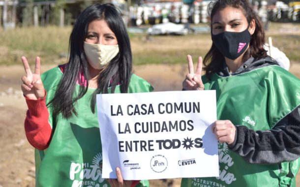 Promotores ambientales realizaron una jornada de limpieza de la orilla del Paraná