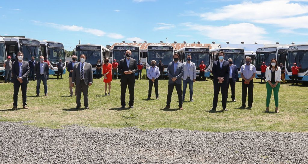 La Rioja compró 60 colectivos a la empresa Metalsur-Marcopolo de Villa Gobernador Gálvez