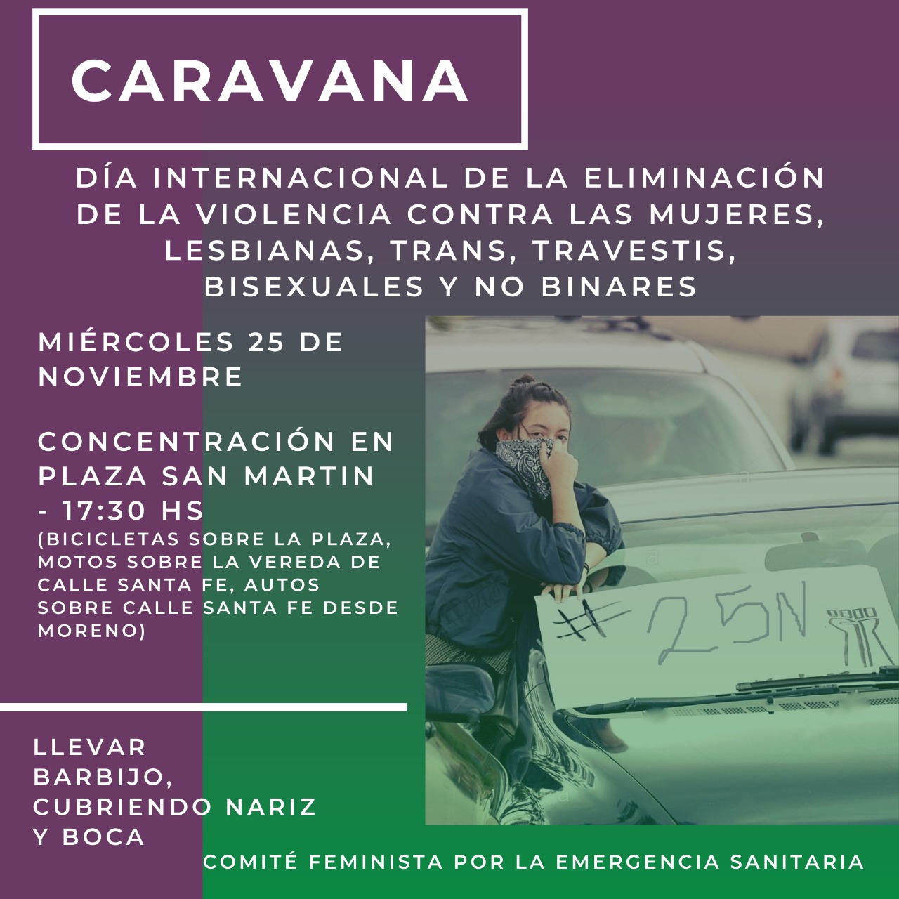 Caravana y ruidazo por el 25N