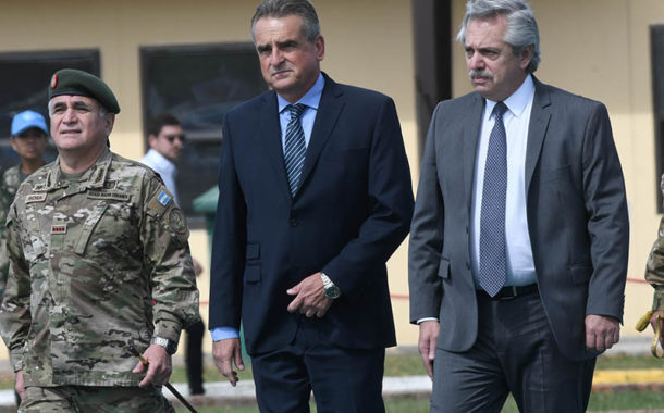 Alberto Fernández y su gabinete en Rosario