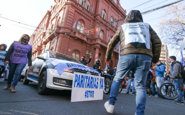 Municipales continúan con las jornadas de reclamos