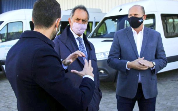 El embajador Scioli recorrió empresas de Pérez que exportan a Brasil