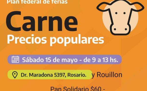 Carne a precios populares en Rosario